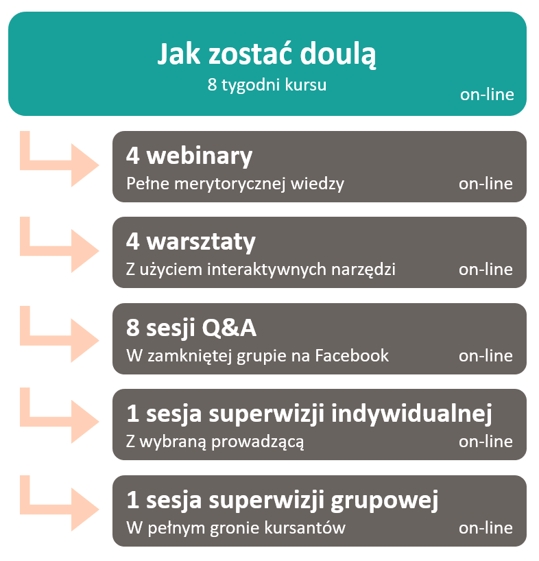 Jak zostać doulą - infografika